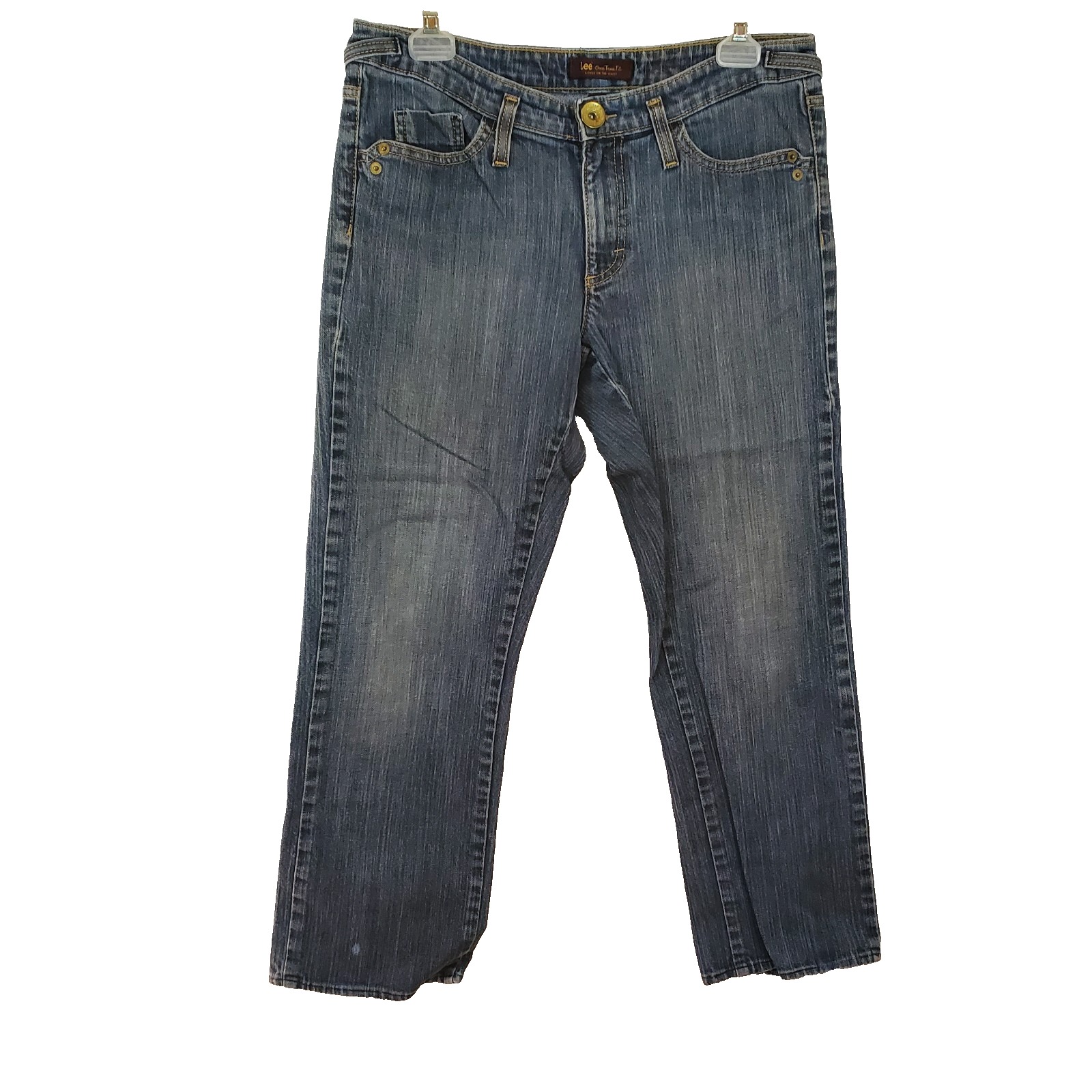 Lee Jeans Womens Size 10m Lower On The Waist Blue Straight One True Fit